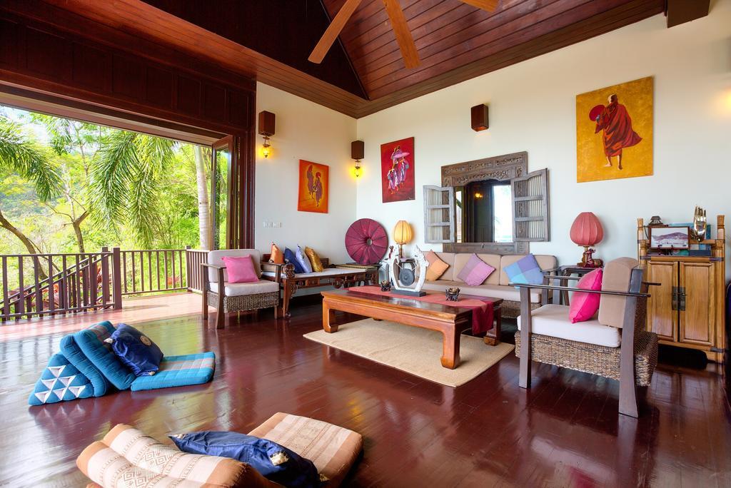 קו סמוי Villa Thai Teak - Panoramic Sea & Sunset Views חדר תמונה