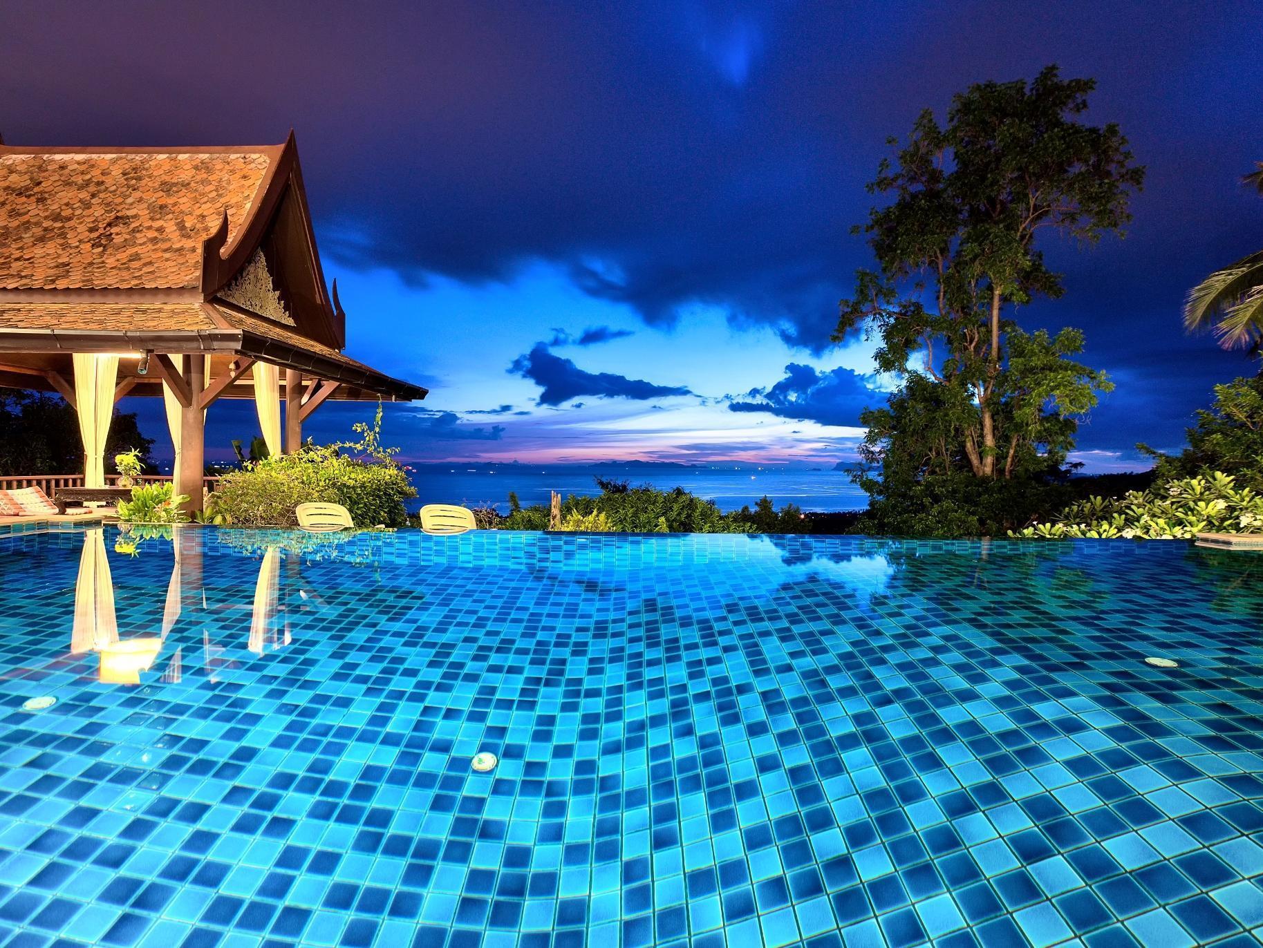 קו סמוי Villa Thai Teak - Panoramic Sea & Sunset Views מראה חיצוני תמונה